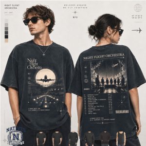 The Night Flight Orchestra Vintage Concert Graphic Music T Shirt