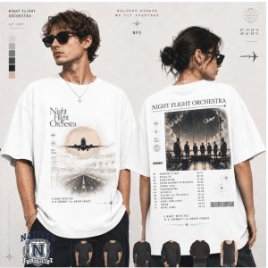 The Night Flight Orchestra Vintage Concert Graphic Music T Shirt