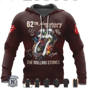 The Rolling Stones 62nd Anniversary Signature Graphic T Shirt