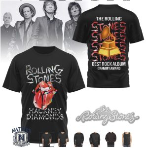 The Rolling Stones Hackney Diamonds Grammy Rock Album T Shirt