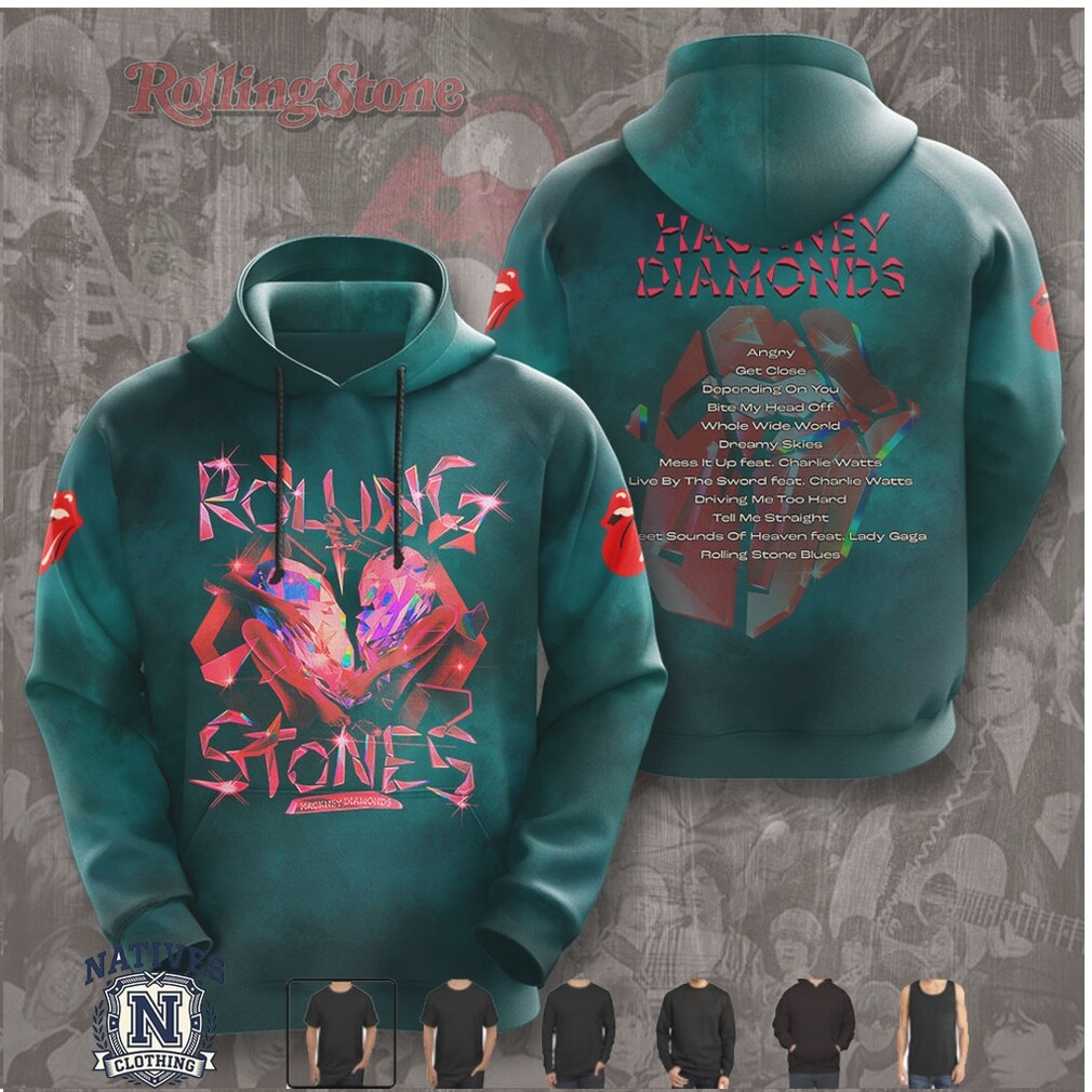 The Rolling Stones Hackney Diamonds Tracklist Graphic T Shirt The Rolling Stones Hackney Diamonds Tracklist Graphic T Shirt