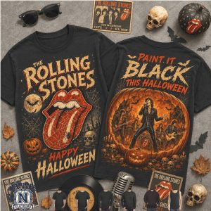 The Rolling Stones Paint It Black Happy Halloween T Shirt