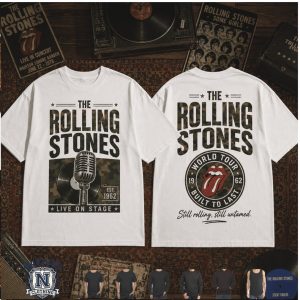 The Rolling Stones World Tour Built To Last Live On Stage Music T Shirt