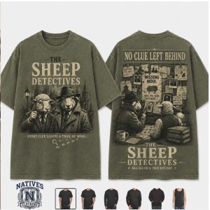 The Sheep Detectives Missing Wool Noir Mystery Graphic T Shirt