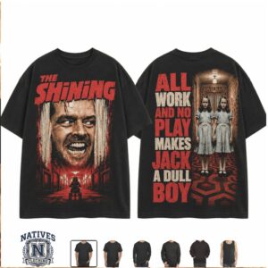 The Shining Overlook Hotel Jack Torrance Twins Horror Movie T Shirt