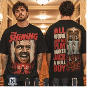 The Shining Overlook Hotel Jack Torrance Twins Horror Movie T Shirt