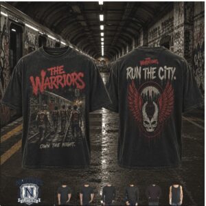 The Warriors Run The City Cult Classic Movie Black T Shirt