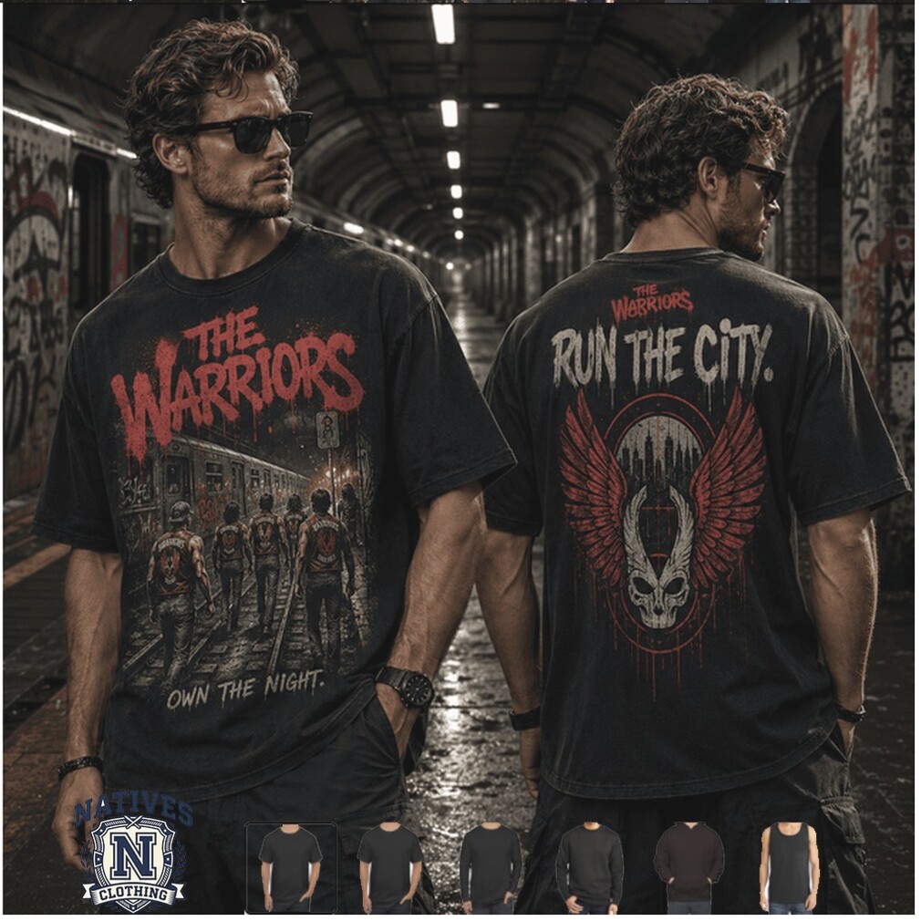 The Warriors Run The City Cult Classic Movie Black T Shirt The Warriors Run The City Cult Classic Movie Black T Shirt