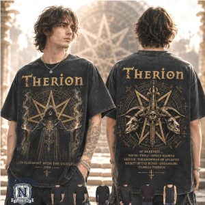 Therion In Harmony With The Universe Occult Metal Band T Shirt