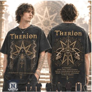 Therion In Harmony With The Universe Occult Metal Band T Shirt