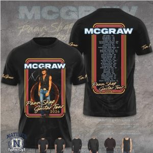 Tim McGraw Pawn Shop Guitar Tour 2026 Retro Design T Shirt