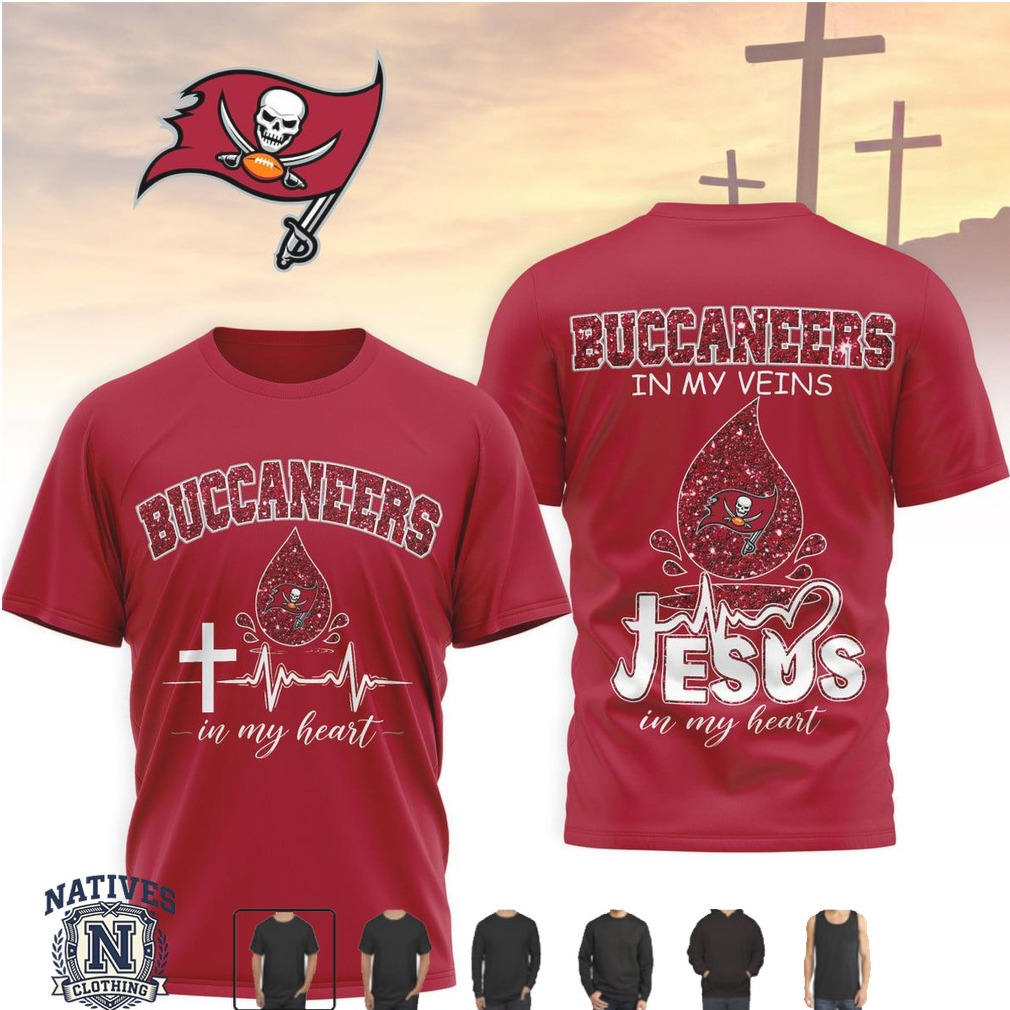 Tampa Bay Buccaneers Faith Cross Heartbeat Jesus In My Heart T Shirt Tampa Bay Buccaneers Faith Cross Heartbeat Jesus In My Heart T Shirt