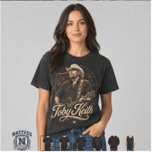 Toby Keith Country Music Legend Oklahoma Cowboy Vintage T Shirt