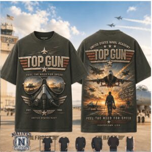 Top Gun Naval Academy Feel The Need For Speed Movie T Shirt