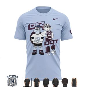 Toronto Tempo Mascots Dez And Dot Basketball Light Blue T Shirt