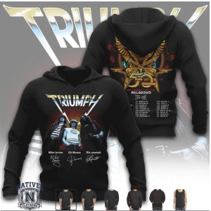 Triumph 2026 Signature 50th Anniversary Rock Band Hoodie