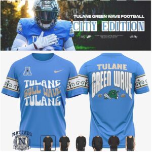 Tulane Green Wave City Edition Football T Shirt