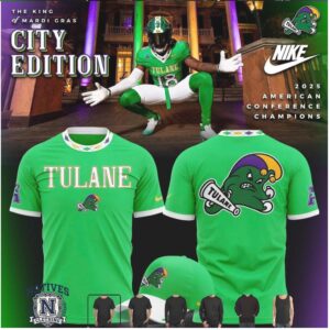 Tulane Green Wave Mardi Gras City Edition Jersey