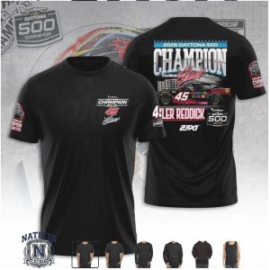 Tyler Reddick 2026 Daytona 500 Champion Race Car T Shirt