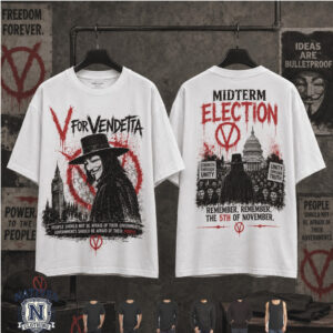 V For Vendetta Midterm Election Political T Shirt