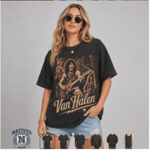 Van Halen Classic Rock Band Pasadena Concert Vintage T Shirt