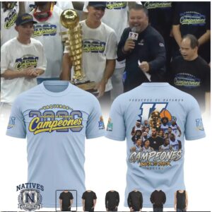 Vaqueros de Bayamon Basketball Team Campeones Light Blue T Shirt