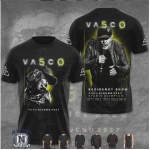 Vasco Rossi Stadio Olimpico Residency Show Concert Tour T Shirt