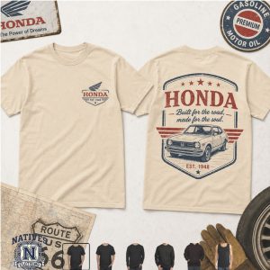 Vintage Honda Built For The Road Made For The Soul Graphic T Shirt