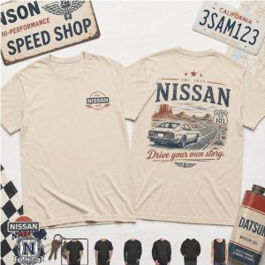Vintage Nissan Route 101 Drive Your Own Story Graphic T Shirt