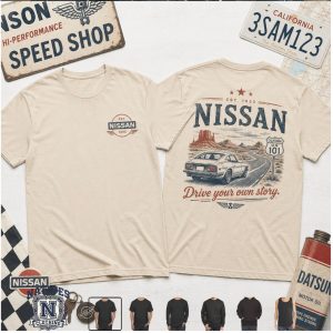 Vintage Nissan Route 101 Drive Your Own Story Graphic T Shirt