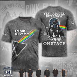 Vintage Pink Floyd Tour 50th Anniversary Stage Graphic T Shirt