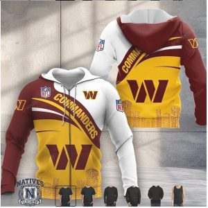 Washington Commanders City Skyline Graphic Hoodie