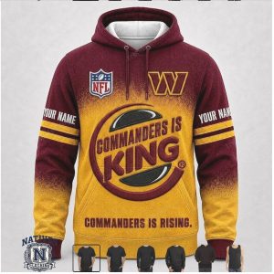 Washington Commanders Custom Name Commanders Is King Apparel