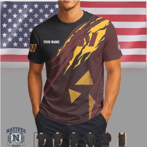 Washington Commanders Custom Name Personalized Football T Shirt