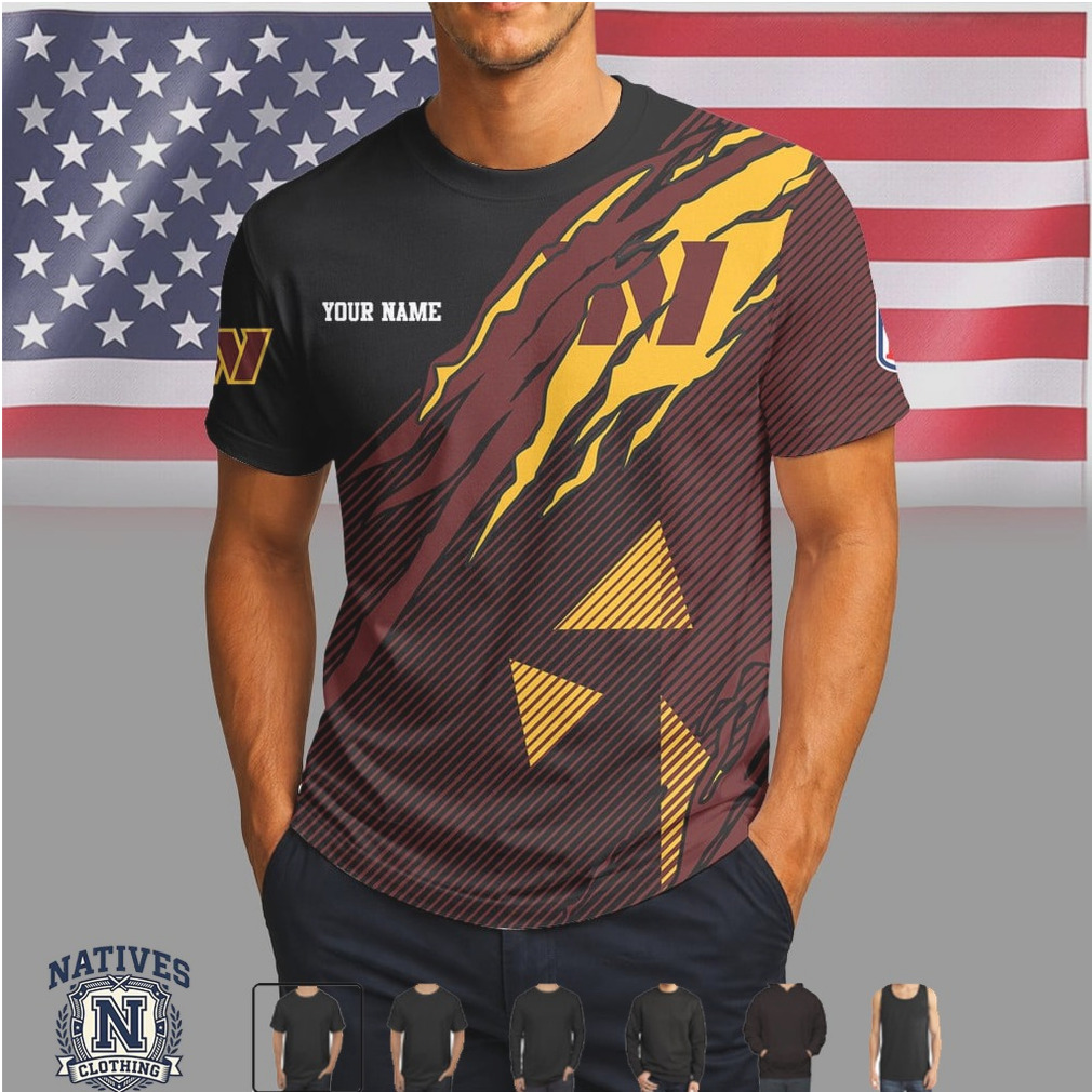 Washington Commanders Custom Name Personalized Football T Shirt Washington Commanders Custom Name Personalized Football T Shirt