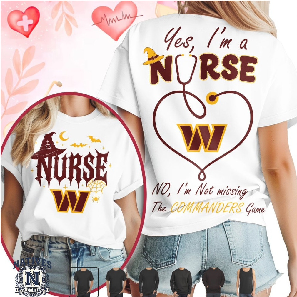 Washington Commanders Nurse Stethoscope Halloween Game T Shirt Washington Commanders Nurse Stethoscope Halloween Game T Shirt