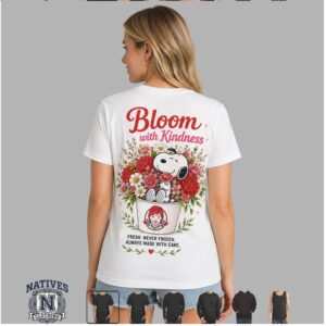 Wendy's Snoopy Bloom With Kindness Fast Food Graphic T Shirt