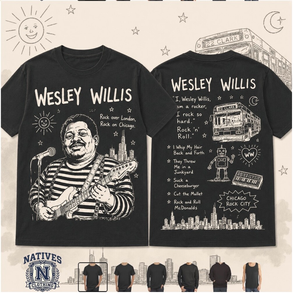 Wesley Willis Rock Over London Chicago Music Vintage T Shirt Wesley Willis Rock Over London Chicago Music Vintage T Shirt