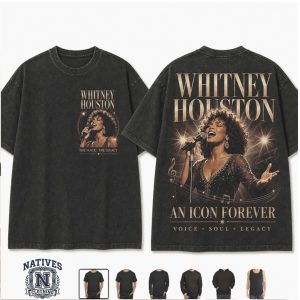 Whitney Houston Vintage Graphic Concert Tour T Shirt