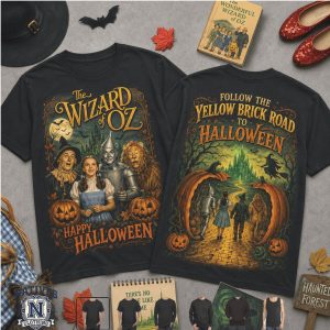 Wizard of Oz Yellow Brick Road Halloween Movie T Shirt