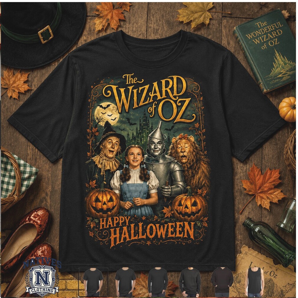 Wizard of Oz Yellow Brick Road Halloween Movie T Shirt Wizard of Oz Yellow Brick Road Halloween Movie T Shirt