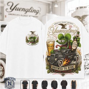 Yuengling Brewery Hot Rod Rat Fink Lager Club Graphic T Shirt