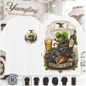 Yuengling Brewery Hot Rod Rat Fink Lager Club Graphic T Shirt