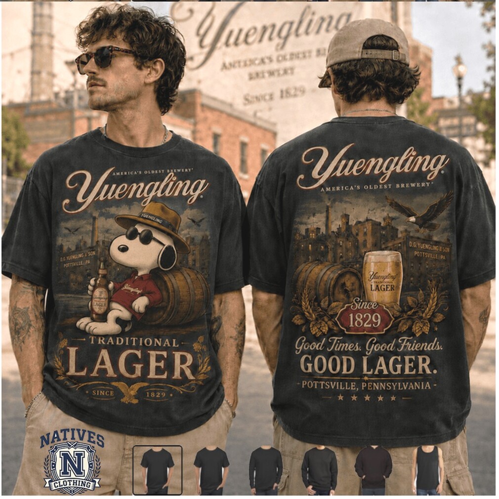 Yuengling Lager Snoopy Joe Cool Traditional Brewery T Shirt Yuengling Lager Snoopy Joe Cool Traditional Brewery T Shirt