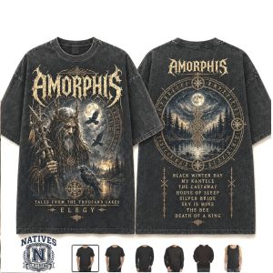 Amorphis Tales From The Thousand Lakes Metal Band Graphic T Shirt