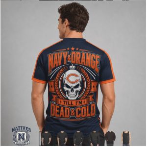 Chicago Bears Skull Logo Till Dead And Cold Football T Shirt
