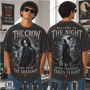 The Crow Gothic Dark Fantasy Raven Born From The Shadows T Shirt