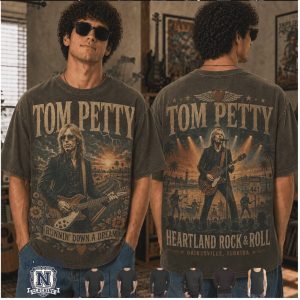 Tom Petty Heartland Rock And Roll Runnin Down A Dream T Shirt