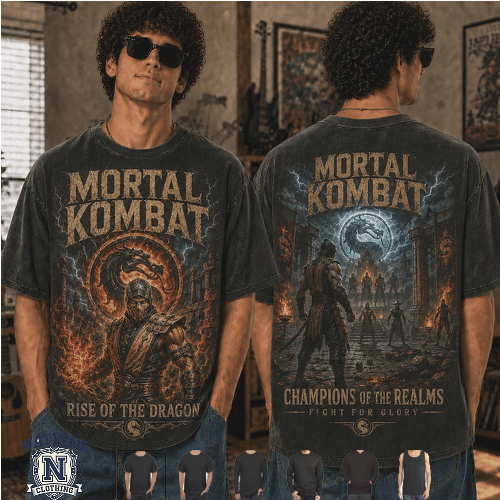Mortal Kombat Scorpion Fire And Lightning Champions Of The Realms T Shirt Mortal Kombat Scorpion Fire And Lightning Champions Of The Realms T Shirt
