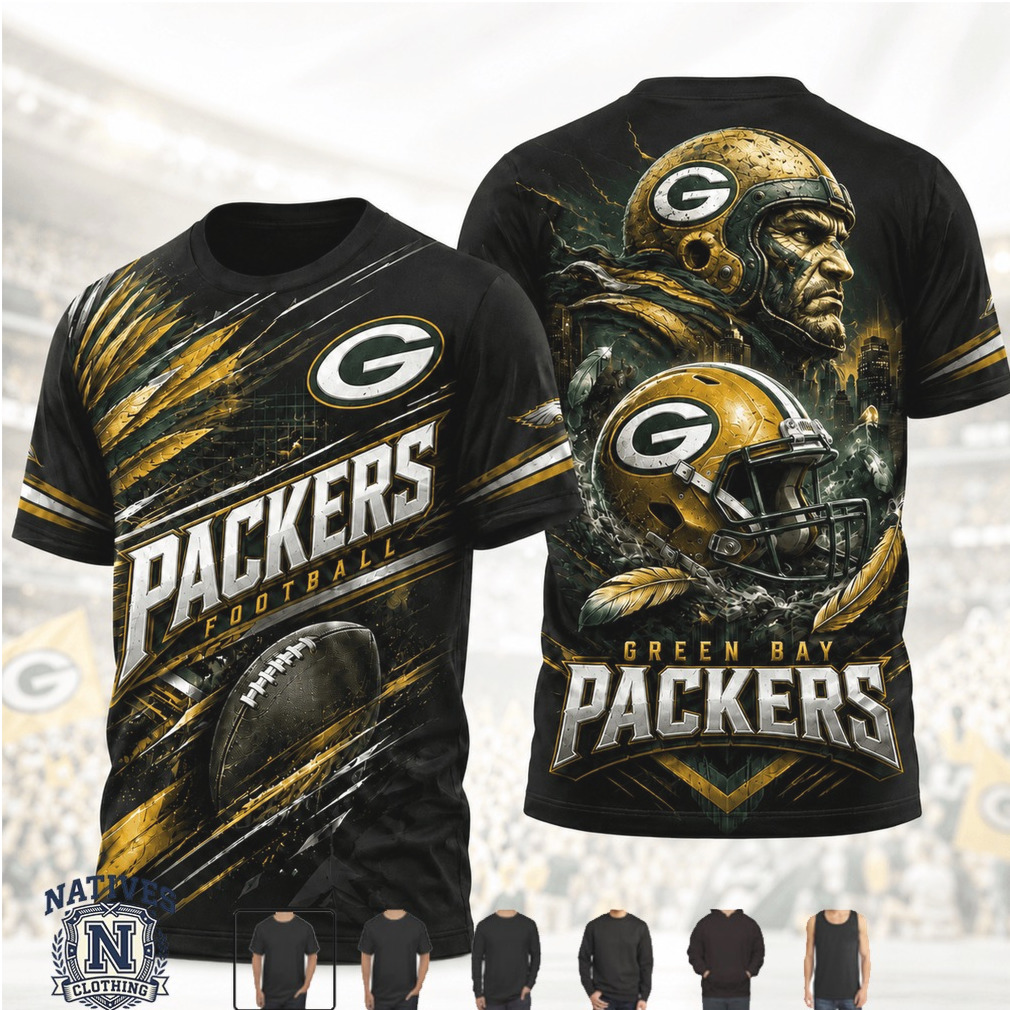 Green Bay Packers Football Helmet Graphic Performance T Shirt Green Bay Packers Football Helmet Graphic Performance T Shirt